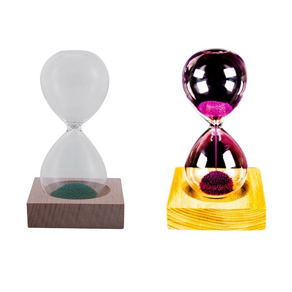 2pcs green / pink wood + glass + iron sand iron flowering magnetic hourglass with packaging hourglass 13.5 x 5.5cm wooden
2pcs green / pink wood + glass + iron sand iron flowering magnetic hourglass with packaging hourglass 13.5 x 5.5cm wooden
