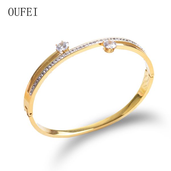 oufei korean fashion jewelry bracelet stainless steel bracelet bangle for women rhinestone zircon fine wedding bangles, Black
oufei korean fashion jewelry bracelet stainless steel bracelet bangle for women rhinestone zircon fine wedding bangles, Black