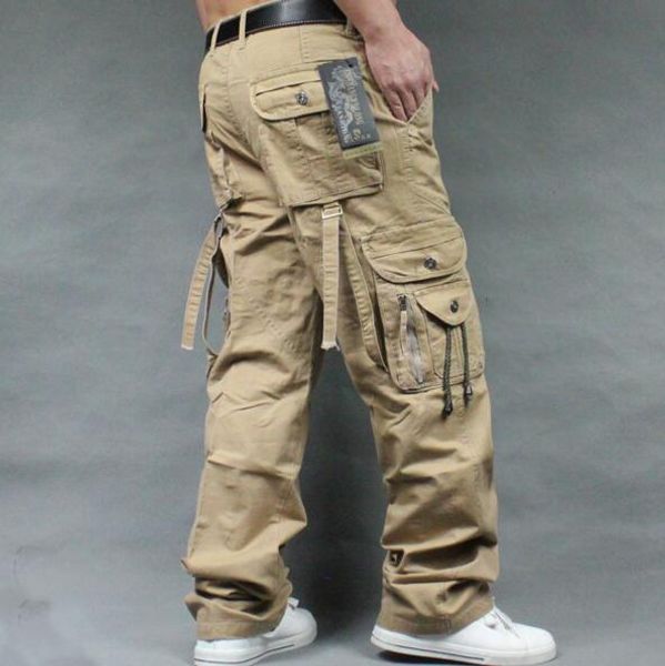 men's cargo pants casual mens straight-leg pants pant multi pocket overall men outdoors trousers plus size men clothing 2019, Black
men's cargo pants casual mens straight-leg pants pant multi pocket overall men outdoors trousers plus size men clothing 2019, Black