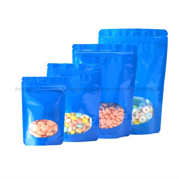 100pcs blue zip lock seal bag window stand up sealable pouch gift bag candy packaging ing
100pcs blue zip lock seal bag window stand up sealable pouch gift bag candy packaging ing