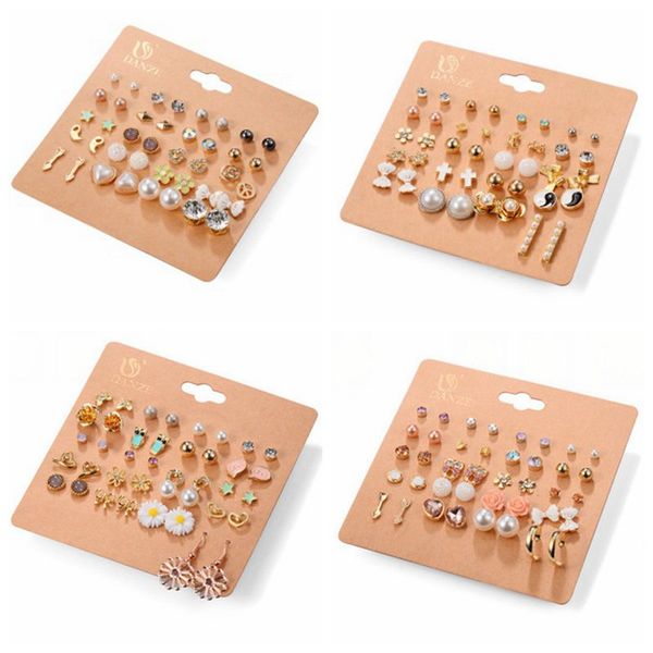 20/21/22/23 pairs pearl bow earrings stud earrings set 2019 new rhinestone imitation pearl for women gift, Golden;silver
20/21/22/23 pairs pearl bow earrings stud earrings set 2019 new rhinestone imitation pearl for women gift, Golden;silver