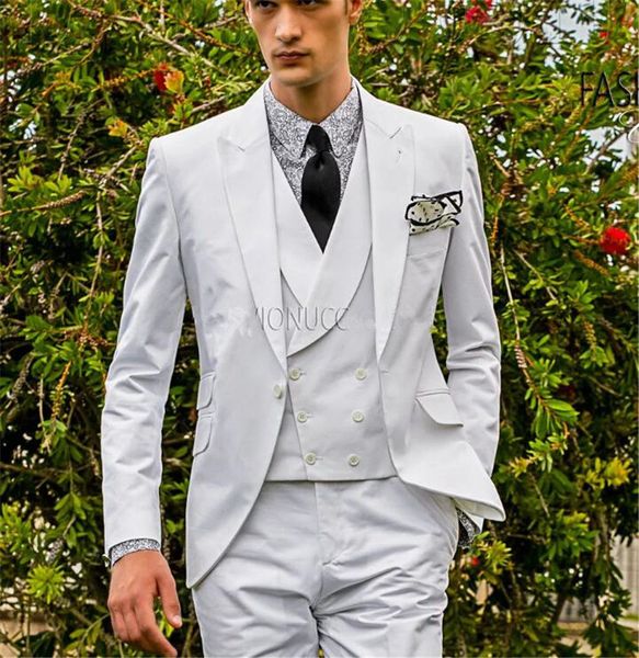 3 piece men's wedding suits slim fit groom tuxedo formal business suit prom custom made bespoke suits a070, White;black
3 piece men's wedding suits slim fit groom tuxedo formal business suit prom custom made bespoke suits a070, White;black