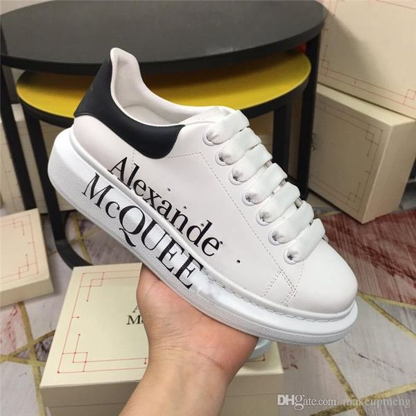 alexandemcque oversized sneakers mcqe letters print white with black leather heel leather trainers shoes sneakers with original box, Blue;gray
alexandemcque oversized sneakers mcqe letters print white with black leather heel leather trainers shoes sneakers with original box, Blue;gray