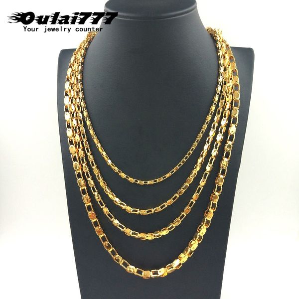 oulai777 women necklace gold stainless steel jewelry men long chain necklace on the neck gifts for male accessories 2019 simple, Silver
oulai777 women necklace gold stainless steel jewelry men long chain necklace on the neck gifts for male accessories 2019 simple, Silver