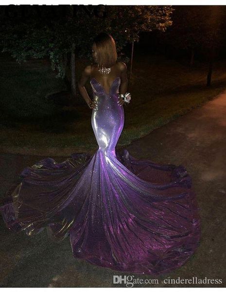 reflective prom dresses 2019 sweetheart mermaid long lavender african plus size evening gowns, Black
reflective prom dresses 2019 sweetheart mermaid long lavender african plus size evening gowns, Black