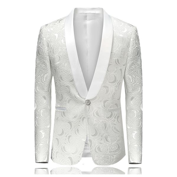 mens floral printed blazer jacket stage costumes for singers fashion shawl collar men slim fit blazer wedding white, White;black
mens floral printed blazer jacket stage costumes for singers fashion shawl collar men slim fit blazer wedding white, White;black