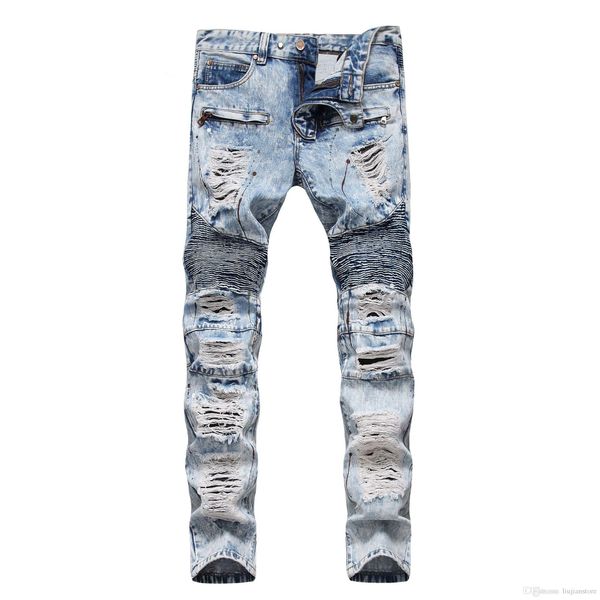 mens ripped light washed jeans fashion embroidery straight pants spring mid waist bleached jeans with zipper, Blue
mens ripped light washed jeans fashion embroidery straight pants spring mid waist bleached jeans with zipper, Blue