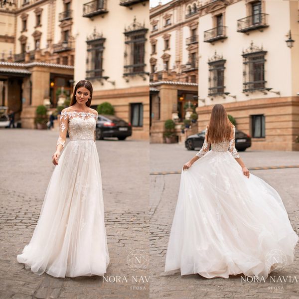2021 new wedding dresses off shoulder long sleeves button back bridal gowns custom made lace appliques sweep train a-line wedding dress, White
2021 new wedding dresses off shoulder long sleeves button back bridal gowns custom made lace appliques sweep train a-line wedding dress, White