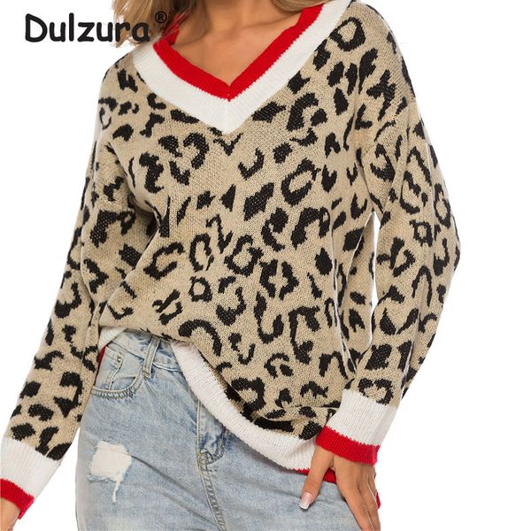 2019 new leopard print knitted sweaters women autumn winter v-neck loose pullovers basic long sleeve thick warm sweater mujer, White;black
2019 new leopard print knitted sweaters women autumn winter v-neck loose pullovers basic long sleeve thick warm sweater mujer, White;black