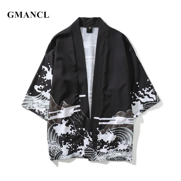 gmancl new men streetwear dragon printed japanese style cardigan kimono jackets autumn fashion hip hop male casual outerwear, Black;brown
gmancl new men streetwear dragon printed japanese style cardigan kimono jackets autumn fashion hip hop male casual outerwear, Black;brown