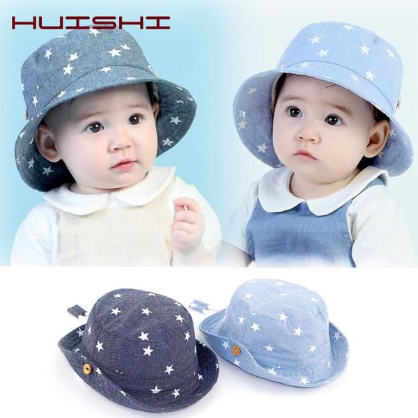 huishi hat children summer bucket hats kids star denim cotton sun fisherman caps for girl boys toddler caps baby 3 to 12 months, Blue;gray
huishi hat children summer bucket hats kids star denim cotton sun fisherman caps for girl boys toddler caps baby 3 to 12 months, Blue;gray