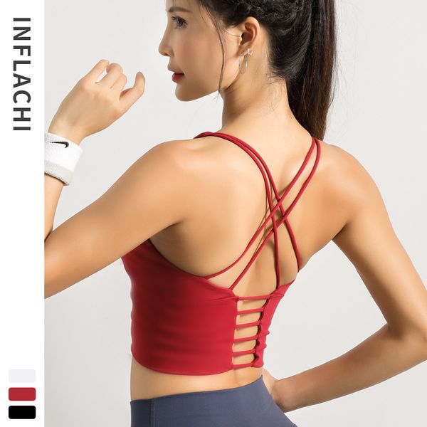 gym clothing sports bra for women running seamless high impact push up yoga fitness crop padded workout, White;black
gym clothing sports bra for women running seamless high impact push up yoga fitness crop padded workout, White;black