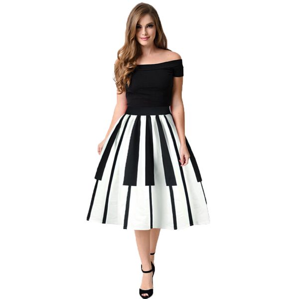 feitong women high waist skirt piano keys printed skirt thin fancy pattern skirtblack casual high waist vintage #w40, Black
feitong women high waist skirt piano keys printed skirt thin fancy pattern skirtblack casual high waist vintage #w40, Black