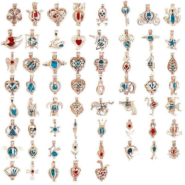 62 styles rose gold fashion 18kgp love wish pearl/ gem beads locket cages pendants diy pearl necklace charm pendants mountings, Silver
62 styles rose gold fashion 18kgp love wish pearl/ gem beads locket cages pendants diy pearl necklace charm pendants mountings, Silver