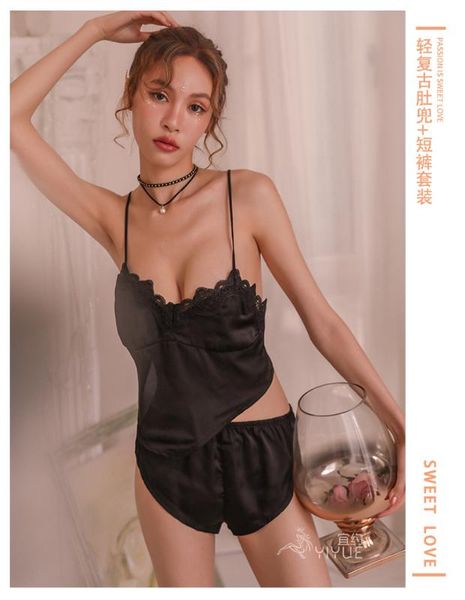 lingerie dress pajamas see-through lace backless underwear two-piece lingerie, Red;black
lingerie dress pajamas see-through lace backless underwear two-piece lingerie, Red;black