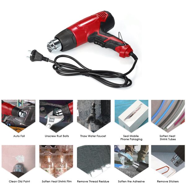 2000w 220v high power heat gun dual temperature adjustable heat gun tool easy and safe operation multifunctional
2000w 220v high power heat gun dual temperature adjustable heat gun tool easy and safe operation multifunctional