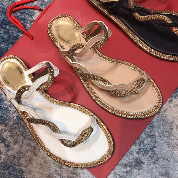 2020 fashion crystal snake women slippers runway round toe flip flops flats shoes ladies summer party beach sandal slides shoes, Black
2020 fashion crystal snake women slippers runway round toe flip flops flats shoes ladies summer party beach sandal slides shoes, Black