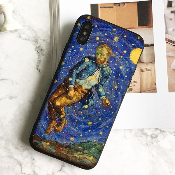 coque luxury van gogh stars painting phone case for iphone 11 pro xs max xr 8 7 6s plus 5 se case soft black tpu silicone cover.
coque luxury van gogh stars painting phone case for iphone 11 pro xs max xr 8 7 6s plus 5 se case soft black tpu silicone cover.