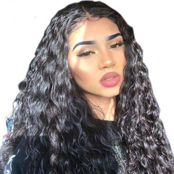 brazilian human hair lace front wig with baby hair water wave glueless lace wig for black women 8-24 inches, Black;brown
brazilian human hair lace front wig with baby hair water wave glueless lace wig for black women 8-24 inches, Black;brown