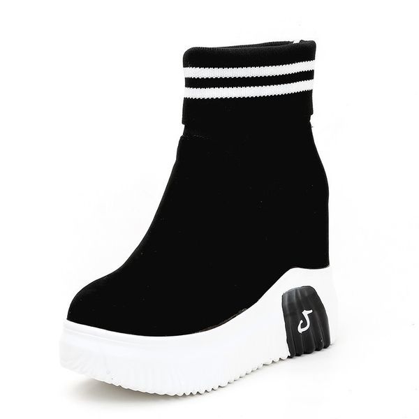 woman shoes ankle sock boots women super high heels short elastics boots autumn shoes platform sneakers, Black
woman shoes ankle sock boots women super high heels short elastics boots autumn shoes platform sneakers, Black