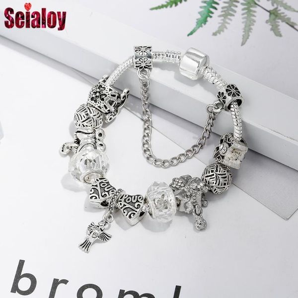 charm bracelets seialoy bird for women original love heart butterfly flower crystal beaded bangle girls party jewelry gift, Golden;silver
charm bracelets seialoy bird for women original love heart butterfly flower crystal beaded bangle girls party jewelry gift, Golden;silver