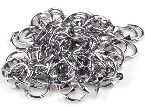20pcs stainless steel horseshoe spike nose septum rings eyebrow tragus ear rings body piercing nariz jewelry piercing, Slivery;golden
20pcs stainless steel horseshoe spike nose septum rings eyebrow tragus ear rings body piercing nariz jewelry piercing, Slivery;golden