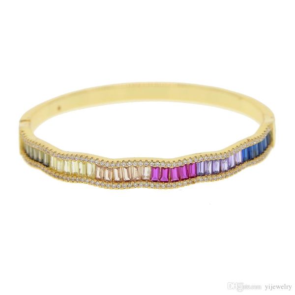 rainbow cz gold plated bangle for women trendy fashion jewelry micro pave baguette colorful cz luxury rainbow jewelry
rainbow cz gold plated bangle for women trendy fashion jewelry micro pave baguette colorful cz luxury rainbow jewelry