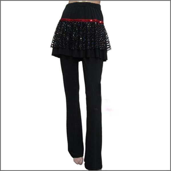 spring and summer new female latin dance pants dress practice clothing, Black;red
spring and summer new female latin dance pants dress practice clothing, Black;red