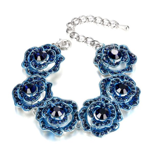tuliper rose flower bridal charm bracelets women ajustable enamel crystal wedding wristband party jewelry accessories gift femme, Golden;silver
tuliper rose flower bridal charm bracelets women ajustable enamel crystal wedding wristband party jewelry accessories gift femme, Golden;silver