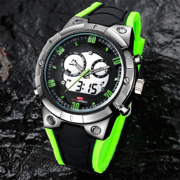 kat-wach fashion sports electronic men's watch multi-function waterproof luminous sports dual display chronograph watch men male, Slivery;brown
kat-wach fashion sports electronic men's watch multi-function waterproof luminous sports dual display chronograph watch men male, Slivery;brown