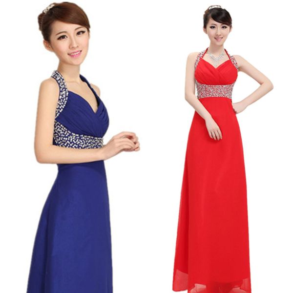 halter neck chiffon a line bridesmaid dress 2020 beading formal prom gowns floor length party dresses, White;pink
halter neck chiffon a line bridesmaid dress 2020 beading formal prom gowns floor length party dresses, White;pink