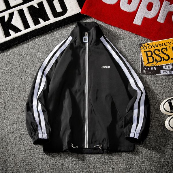 e-baihui 2020 men's autumn new coat loose version stand-up collar jacket male hong kong style trendy class clothes h100, Black;brown
e-baihui 2020 men's autumn new coat loose version stand-up collar jacket male hong kong style trendy class clothes h100, Black;brown