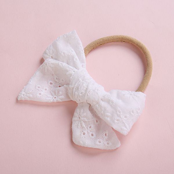 handtied bow nylon headbands or hair clips, school girls eyelet fabric bow hair accessories, Slivery;white
handtied bow nylon headbands or hair clips, school girls eyelet fabric bow hair accessories, Slivery;white