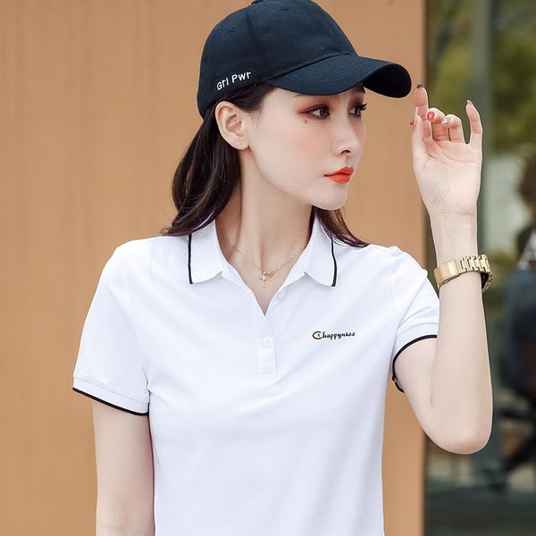 2020 cotton lapel short-sleeved t- leading loose sports polo 2020 cotton lapel short-sleeved t-shirt leading women's loose women's, White
2020 cotton lapel short-sleeved t- leading loose sports polo 2020 cotton lapel short-sleeved t-shirt leading women's loose women's, White