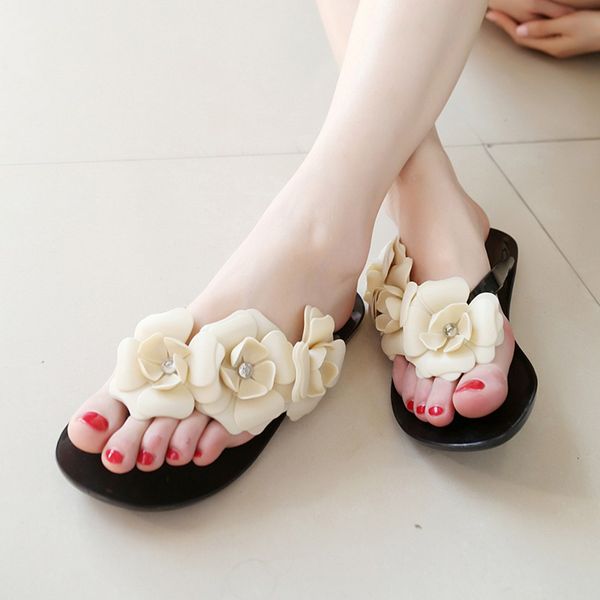 muqgew new women slippers candy color with beautiful camellia summer beach sandals outdoor footwear flats shoes sandals women, Black
muqgew new women slippers candy color with beautiful camellia summer beach sandals outdoor footwear flats shoes sandals women, Black