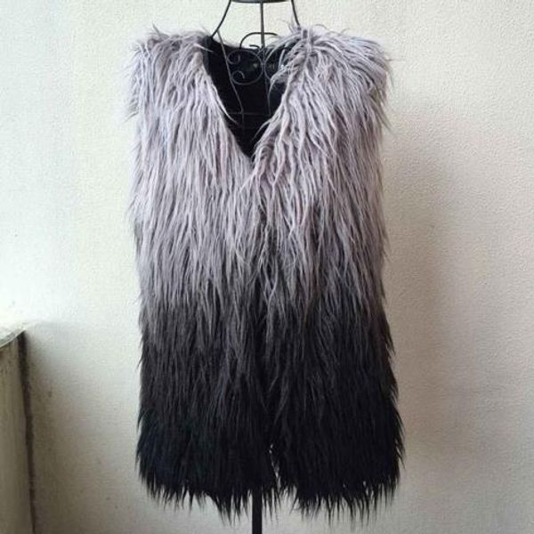 vetement 2019 winter women's faux fur coat artificial fur vest furry vests femme jackets plus size furry fake gilet z139, Black
vetement 2019 winter women's faux fur coat artificial fur vest furry vests femme jackets plus size furry fake gilet z139, Black