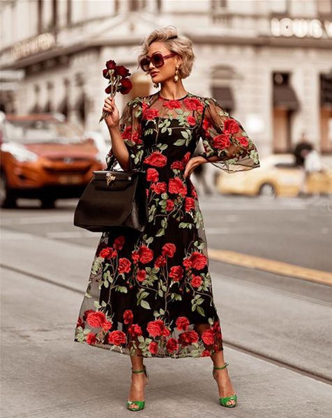 spring summer women designer dresses fashion rose embroidery two piece dresses fashion street style womens dresses, Black;gray
spring summer women designer dresses fashion rose embroidery two piece dresses fashion street style womens dresses, Black;gray