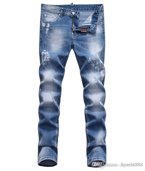 european standing men's jeans, men's jeans, a pair of skinny jeans and black embroidered skulls#077, Blue
european standing men's jeans, men's jeans, a pair of skinny jeans and black embroidered skulls#077, Blue
