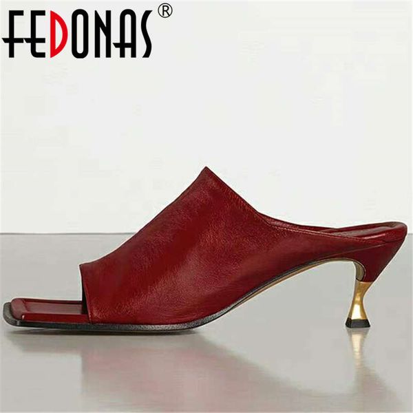 fedonas slingbacks shallow women shoes genuine leather sandals for girls classic design fashion party shoes woman, Black
fedonas slingbacks shallow women shoes genuine leather sandals for girls classic design fashion party shoes woman, Black