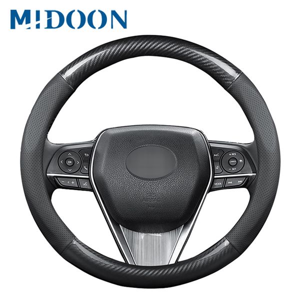 genuine leather +carbon fiber universal car steering-wheel cover 37cm-38cm car-styling sport auto steering wheel cover anti-slip
genuine leather +carbon fiber universal car steering-wheel cover 37cm-38cm car-styling sport auto steering wheel cover anti-slip