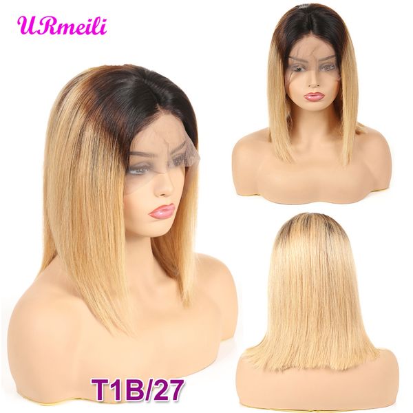 short bob human hair wigs for women ombre 1b/27 black roots remy brazilian lace front human hair wigs plucked with baby hair, Black;brown
short bob human hair wigs for women ombre 1b/27 black roots remy brazilian lace front human hair wigs plucked with baby hair, Black;brown