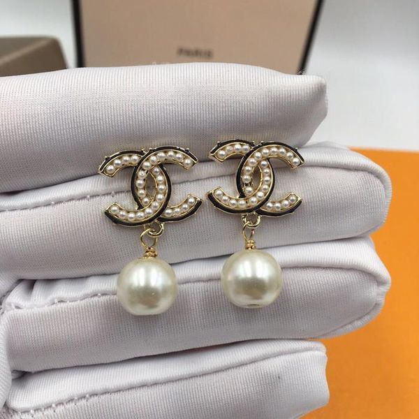 c c luxury designer jewelry women earrings girl designer jewelry for wedding party drop pearl earrings jewelery with original gift box, Silver
c c luxury designer jewelry women earrings girl designer jewelry for wedding party drop pearl earrings jewelery with original gift box, Silver