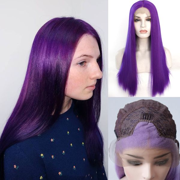 13 * 3 синтетический парик фронта шнурка с естественным hairline фиолетовый цвет волос парики для женщин жаропрочных волокна длинные прямые, Black
13 * 3 синтетический парик фронта шнурка с естественным hairline фиолетовый цвет волос парики для женщин жаропрочных волокна длинные прямые, Black