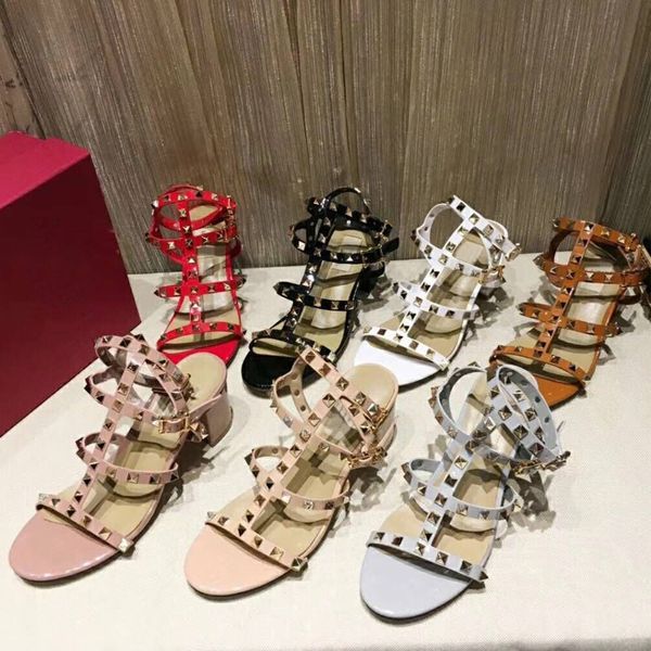 designer women high heels party fashion rivets girls sandals double straps slingback pumps sandals luxury beach rivet women's shoe, Black
designer women high heels party fashion rivets girls sandals double straps slingback pumps sandals luxury beach rivet women's shoe, Black