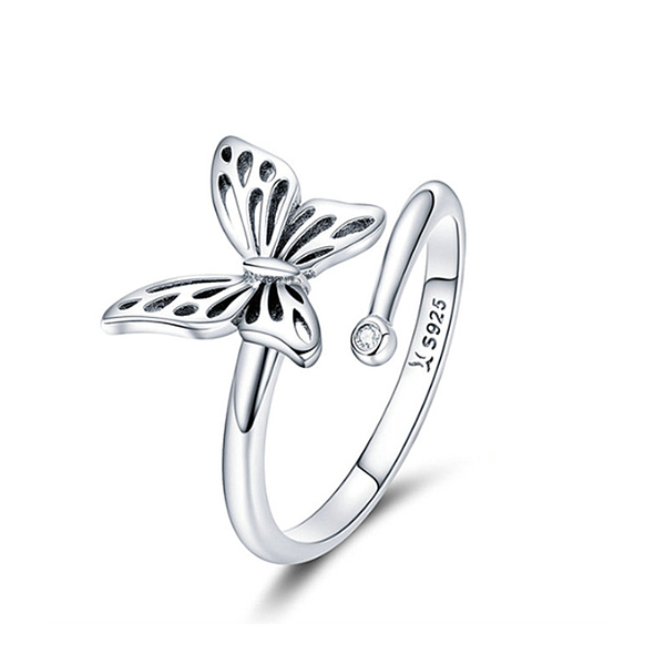authentic 925 sterling silver vintage butterfly adjustable finger rings for women wedding engagement ring fashion jewelry scr448, Slivery;golden
authentic 925 sterling silver vintage butterfly adjustable finger rings for women wedding engagement ring fashion jewelry scr448, Slivery;golden