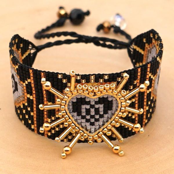 shinusboho men bracelet classic miyuki heart bracelets women fashion luxury jewelry love 3d pulseras mujer moda 2020 couplesgift, Golden;silver
shinusboho men bracelet classic miyuki heart bracelets women fashion luxury jewelry love 3d pulseras mujer moda 2020 couplesgift, Golden;silver
