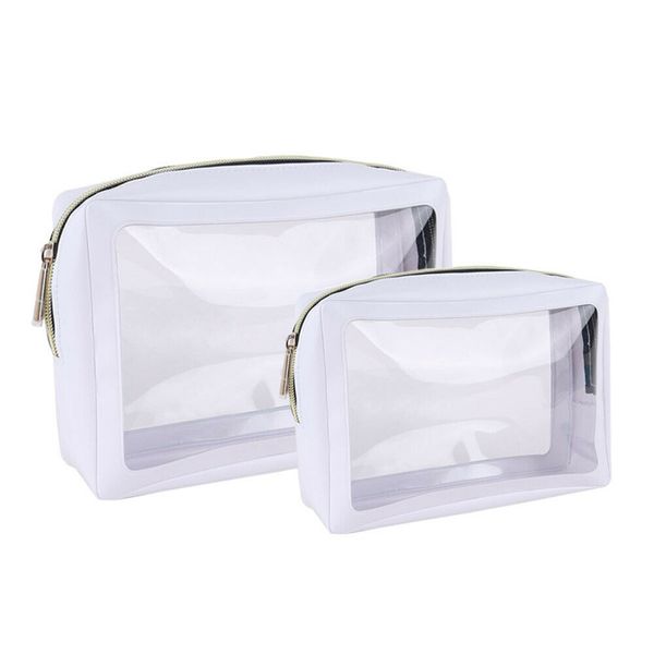 2 pcs women cosmetic bag case lady mini make up bag waterproof transparent handbag travel toiletry storage
2 pcs women cosmetic bag case lady mini make up bag waterproof transparent handbag travel toiletry storage