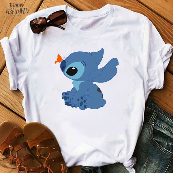 womens cartoon graphic fashion t shirt lilo v neck stitch kawaii tshirts cartoon female printed casual t shirt casual t shirt, White
womens cartoon graphic fashion t shirt lilo v neck stitch kawaii tshirts cartoon female printed casual t shirt casual t shirt, White