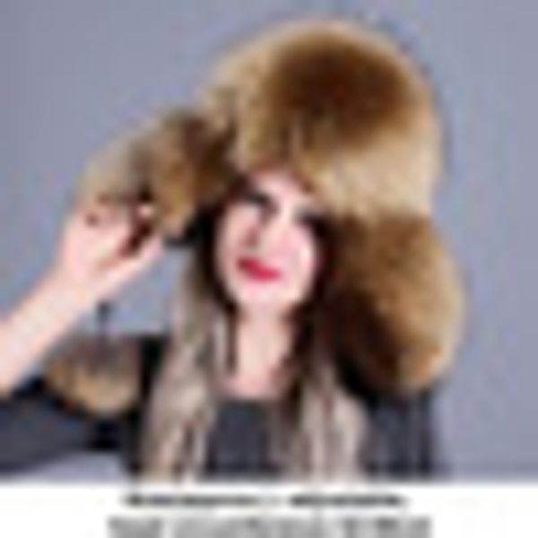 women adjustable skiing cap trapper real fur autumn winter natural snow thick bomber hat earflap warm #20, Blue;gray
women adjustable skiing cap trapper real fur autumn winter natural snow thick bomber hat earflap warm #20, Blue;gray