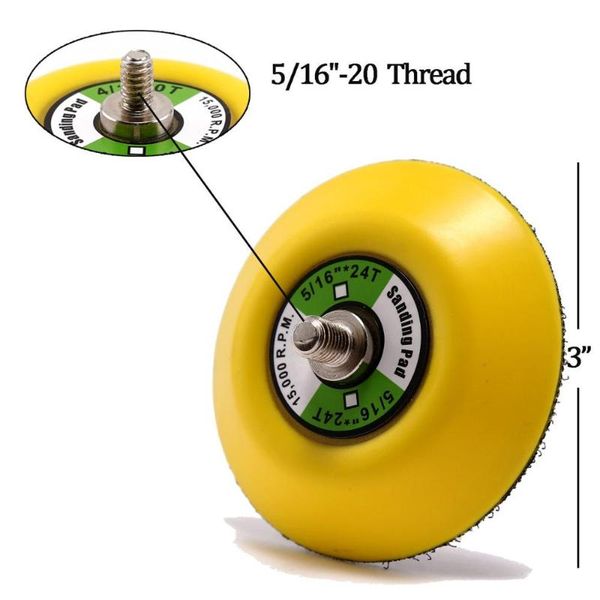 valiantoin 3-inch hook and loop backing pad sanding pads for dual action orbital sanders 1/4"-20 thread 15,000 rpm drop shipping
valiantoin 3-inch hook and loop backing pad sanding pads for dual action orbital sanders 1/4"-20 thread 15,000 rpm drop shipping